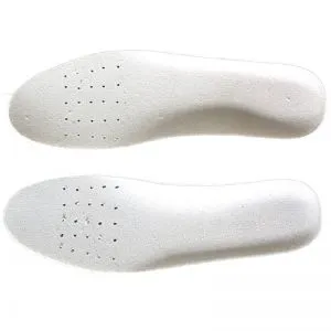 White Canvas PU Comfortable Breathable Work Insole