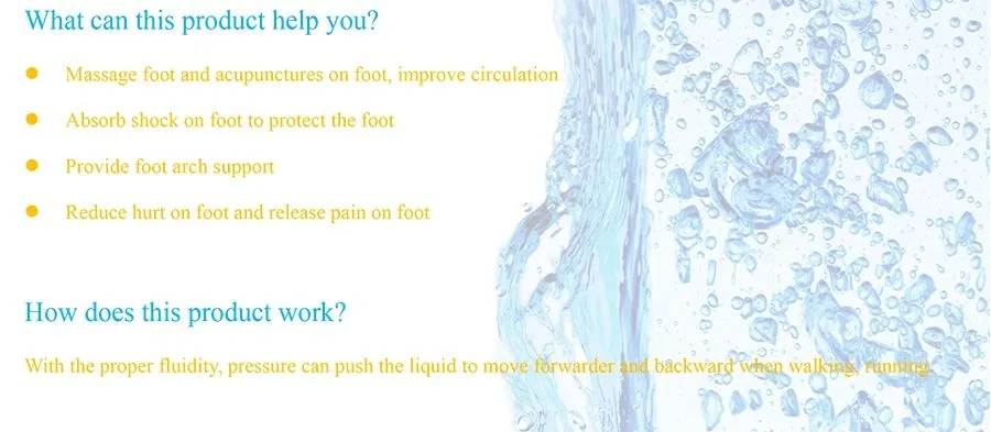 Brochure of the Liquid Filled Insoles