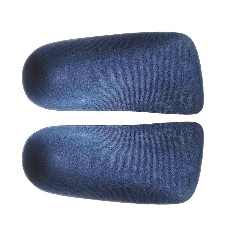 3/4 Length Rigid EVA Orthotic Insoles with Shore C 60 Arch Support and Velvet Surface for Plantar Fasciitis & Heel Pain