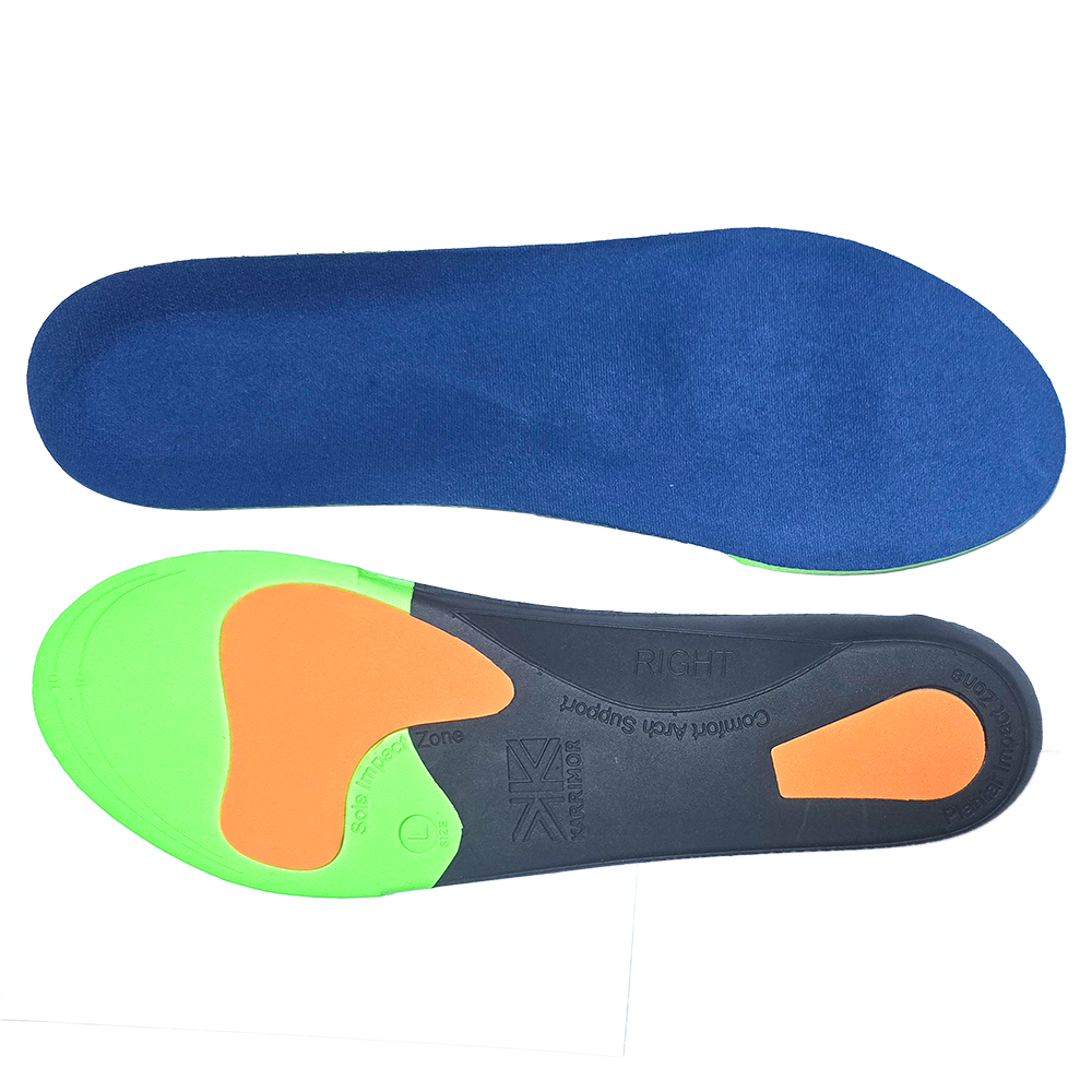 Dual-Density Advanced Orthotic EVA Insoles with Targeted Impact Protection