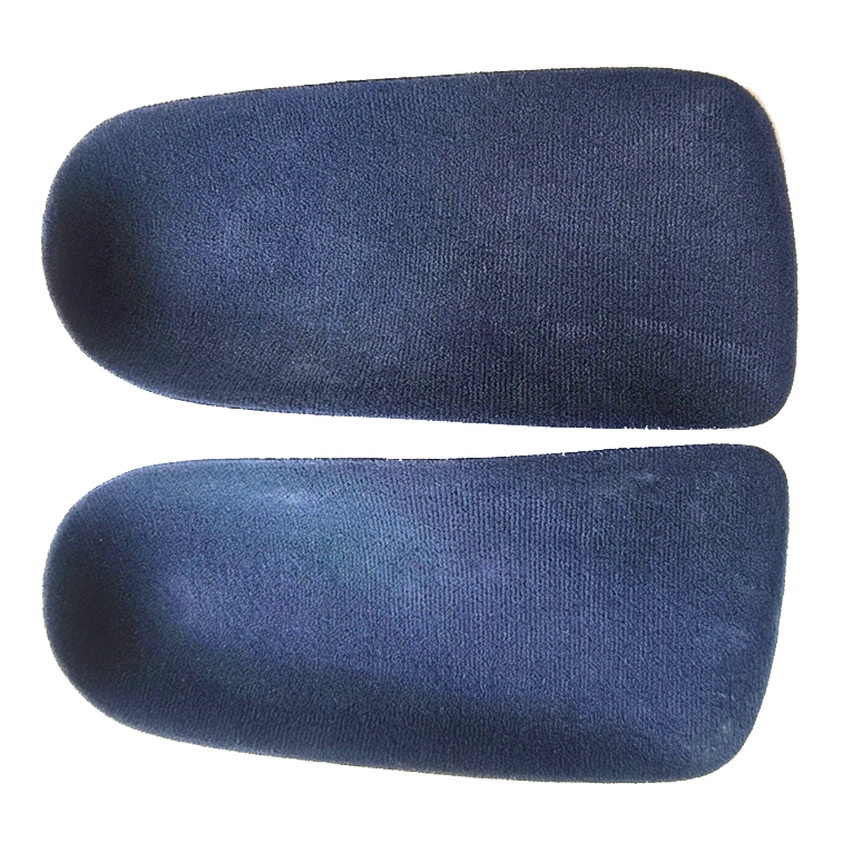 3/4 Length Rigid EVA Orthotic Insoles with Shore C 60 Arch Support and Velvet Surface for Plantar Fasciitis & Heel Pain