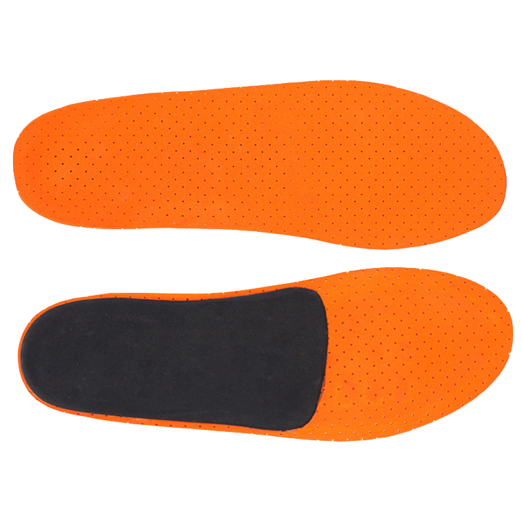 Professional TPU Shell Arch Support Insoles with Perforated High-Elastic Orange EVA