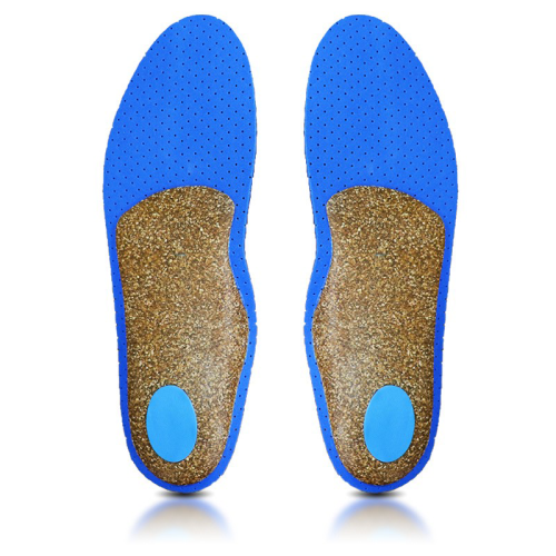 cork shell arch support ventilation high elastic eva insole for plantar fasciitis insoles