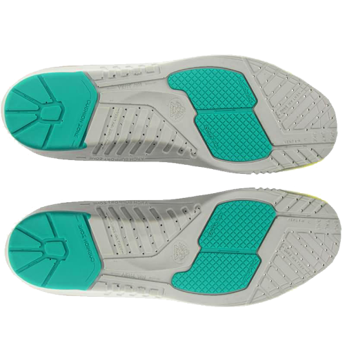 BATA Premium Triple-Layer PU Comfort Insoles with Green Gel Cushioning Zones