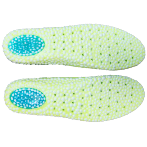 High-Rebound PU Popcorn Insole with Heel Gel Cushioning