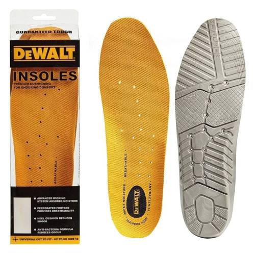 DeWalt Professional Replacement Insole - Dual Density Anti-Bacterial PU Comfort Footbed
