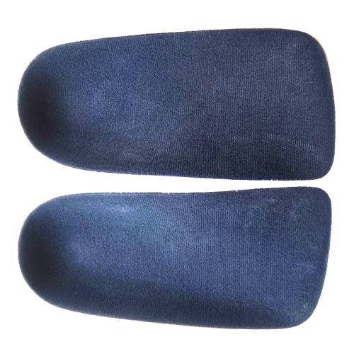 3/4 Length Rigid EVA Orthotic Insoles with Shore C 60 Arch Support and Velvet Surface for Plantar Fasciitis & Heel Pain