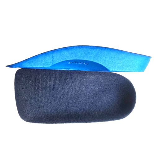 3/4 Length Rigid EVA Orthotic Insoles with Shore C 60 Arch Support and Velvet Surface for Plantar Fasciitis & Heel Pain